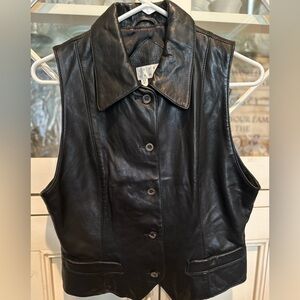 Joseph Abboud Leather vest… excellent condition…